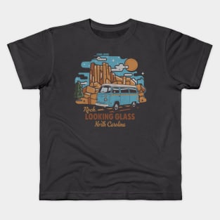 Looking Glass Rock North Carolina Kids T-Shirt